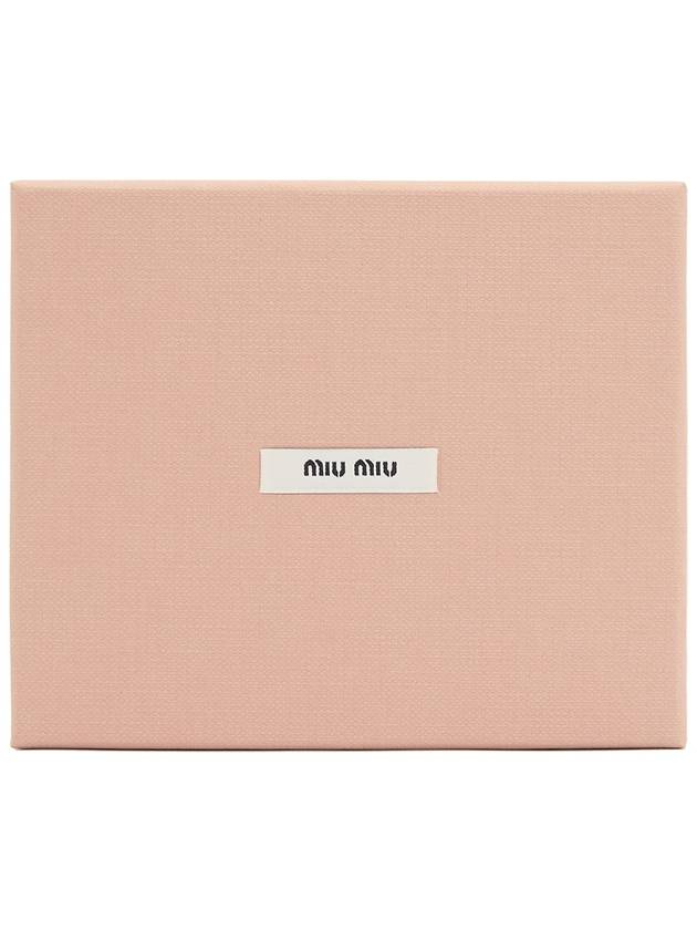 Matelasse Nappa Leather Card Wallet Black - MIU MIU - BALAAN 8