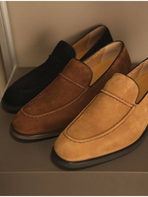 Allen suede stitch loafer men’s handmade shoes - FLAP'F - BALAAN 1