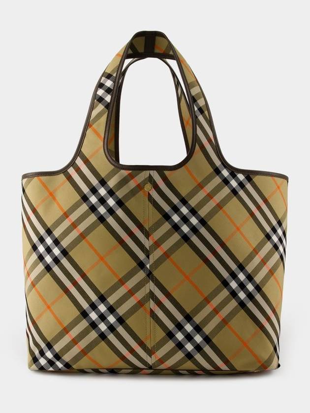 Check Medium Tote Bag Sand - BURBERRY - BALAAN 2