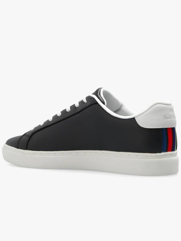 Rex Stripe Logo Low Top Sneakers Black - PAUL SMITH - BALAAN 6