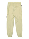 Stretch Cotton Tela Paracadute Cargo Straight Pants Pistachio - STONE ISLAND - BALAAN 3