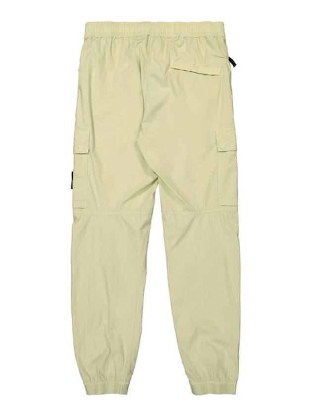 Stretch Cotton Tela Paracadute Cargo Straight Pants Pistachio - STONE ISLAND - BALAAN 3