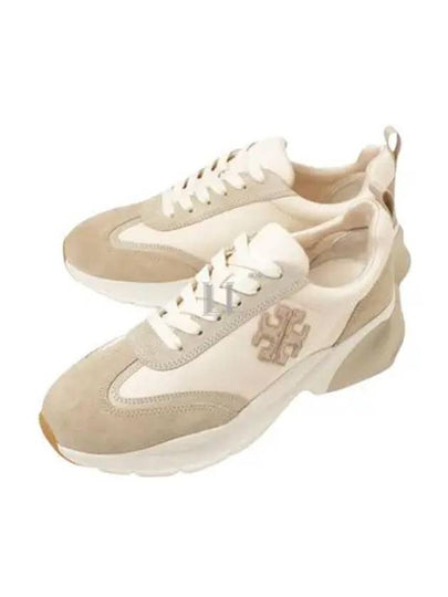 Good Luck Trainer Low Top Sneakers Beige - TORY BURCH - BALAAN 2