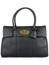 Small Bayswater Classic Grain Tote Bag Black - MULBERRY - BALAAN 3