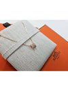 Mini Pop H Pendant Rose Gold & Marron Glace - HERMES - BALAAN 5