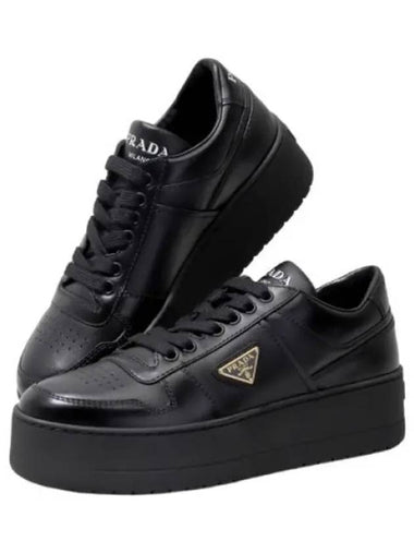 Downtown bold leather sneakers - PRADA - BALAAN 1