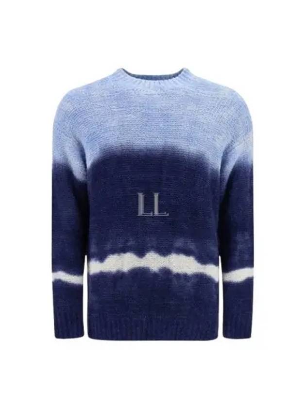 Henley Crew Neck Knit Top Blue - ISABEL MARANT - BALAAN 2