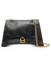 Crush Medium Shoulder Bag Black - BALENCIAGA - BALAAN 2