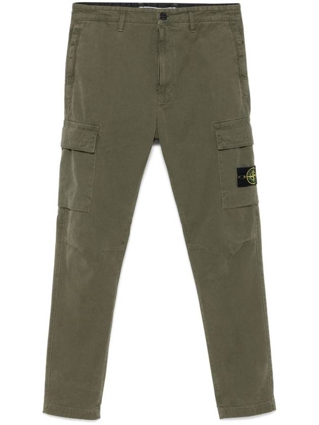 Compass Badge Cargo Straight Pants Musk Green - STONE ISLAND - BALAAN 2