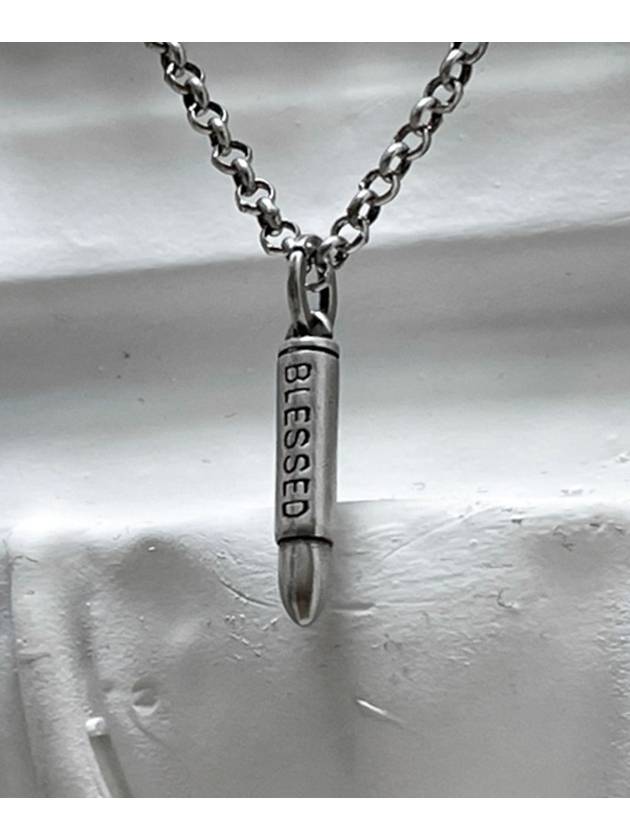 Bullet Chain Micro Necklace - BLESSED BULLET - BALAAN 1