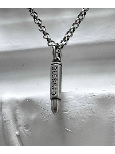 Bullet Chain Micro Necklace - BLESSED BULLET - BALAAN 2