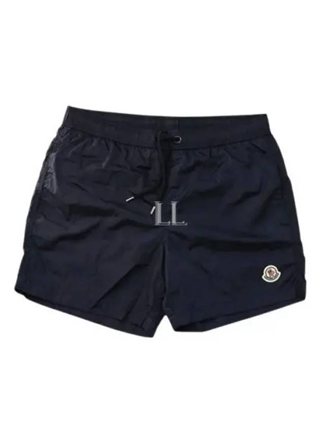 Logo Swim Shorts Night Blue - MONCLER - BALAAN 2