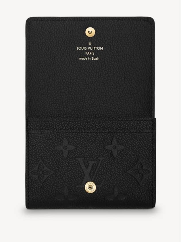 Monogram Embossed Leather Business Card Wallet Black - LOUIS VUITTON - BALAAN 4