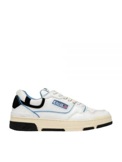 Men's CLC Leather Low Top Sneakers Blue White - AUTRY - BALAAN 2