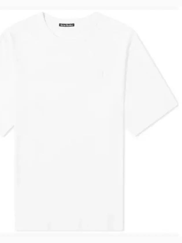 Logo Patch Cotton Short Sleeve T-Shirt White - ACNE STUDIOS - BALAAN 2