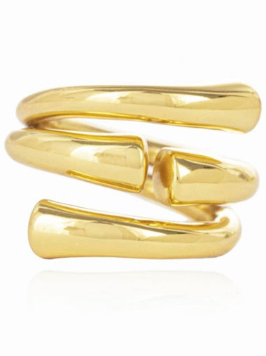 'New Tube' Gold-Colored Ring In 18K Gold-Plated Bronze Woman - FEDERICA TOSI - BALAAN 1