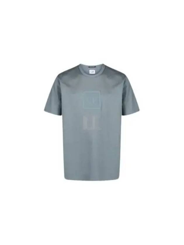 Metropolis Series Mercerized Jersey Logo Badge Short Sleeve T-Shirt Grey - CP COMPANY - BALAAN 2