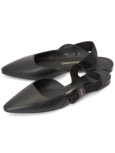 Ferragamo VANIA NERO 0764320 D Women s Flat Shoes - SALVATORE FERRAGAMO - BALAAN 1