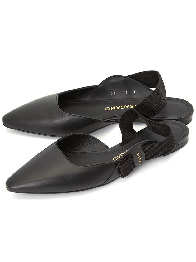 Exclusive special price limited to 30 units Ferragamo VANIA NERO 0764320 Women s Flat Shoes Foot C - SALVATORE FERRAGAMO - BALAAN 1