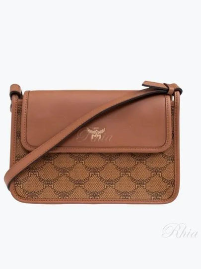 Visetos Print Cross Bag Brown - MCM - BALAAN 2