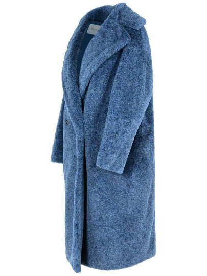 Max Mara 'Zebra' Blue Alpaca Blend Coat - MAX MARA - BALAAN 2