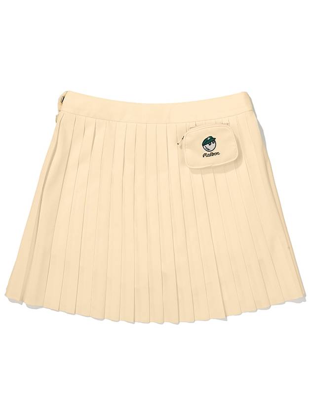 Mini Pouch Pleated Skirt LEMON WOMAN - MALBON GOLF - BALAAN 2