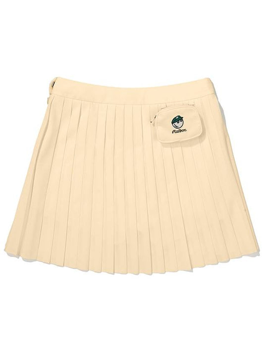 Mini Pouch Pleated Skirt LEMON WOMAN - MALBON GOLF - BALAAN 2