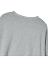 Women's Overfit Embroidered Sweatshirt Melange Grey - THE GREEN LAB - BALAAN 5