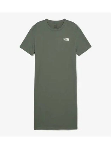 The North Face NT7ZQ41B Women s Essential Short Sleeve Midi Dress - THE NORTH FACE - BALAAN 1