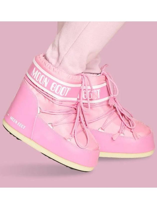 Icon Low Nylon Winter Boots Pink - MOON BOOT - BALAAN 2