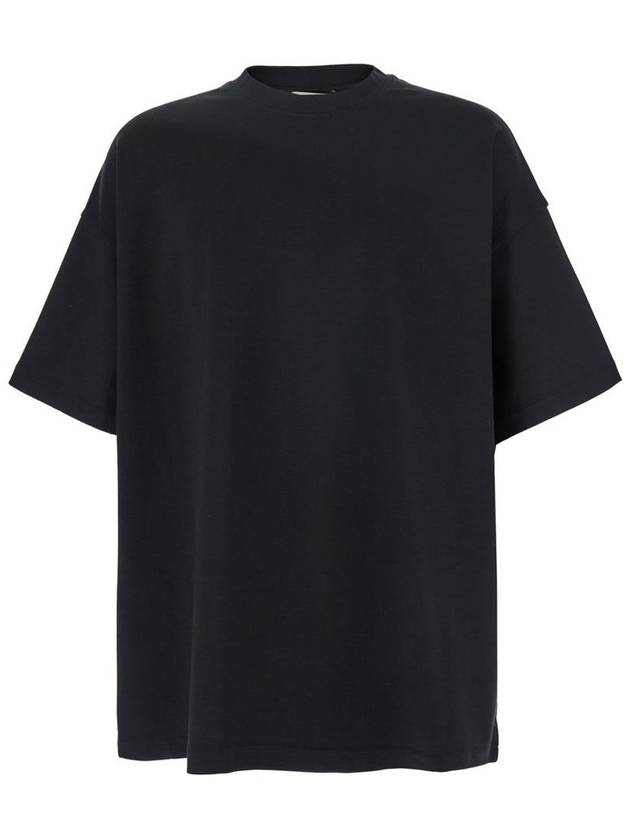 Black T-Shirt With Patch Logo On The Back In Cotton Man - FEAR OF GOD - BALAAN 1