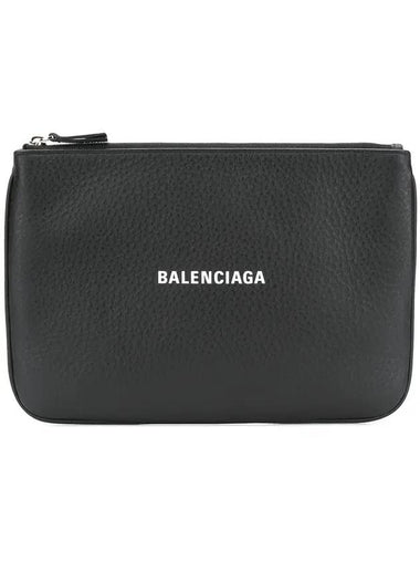 Logo Everyday Pouch Bag Black - BALENCIAGA - BALAAN 1