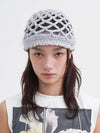 Chiffon Weaving Beanie Ice Grey - BROWN HAT - BALAAN 2