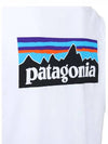 P 6 Logo Responsibili Short Sleeve T-Shirt White - PATAGONIA - BALAAN 3