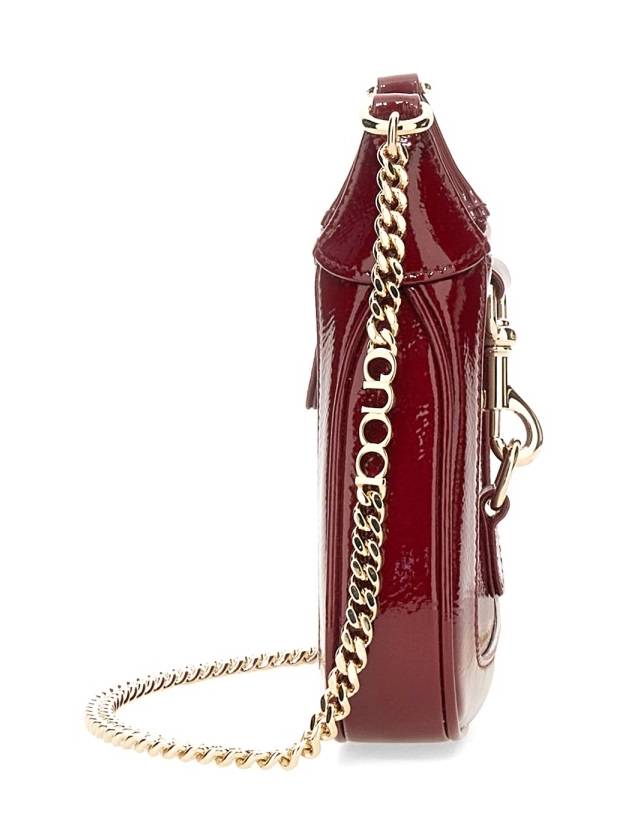 Jackie Notte Patent Leather Mini Shoulder Bag Bordeaux - GUCCI - BALAAN 6