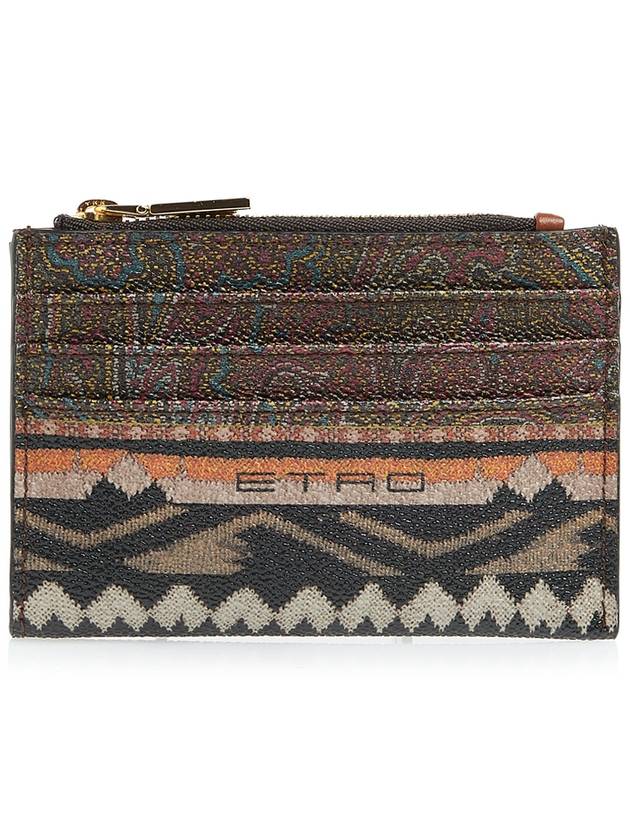 Twister Card Wallet Brown - ETRO - BALAAN 1