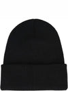 Logo Wool Beanie Black - CANADA GOOSE - BALAAN 3