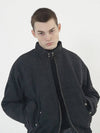 Harington Wool Biker Varsity Jacket Black - CHANCE'S NOI - BALAAN 4