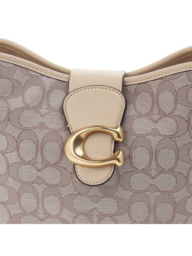 Tali bucket bag in signature jacquard CA113 STONE IVORY - COACH - BALAAN 7