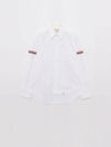 Armband Oxford Long Sleeve Shirt White - THOM BROWNE - BALAAN 4