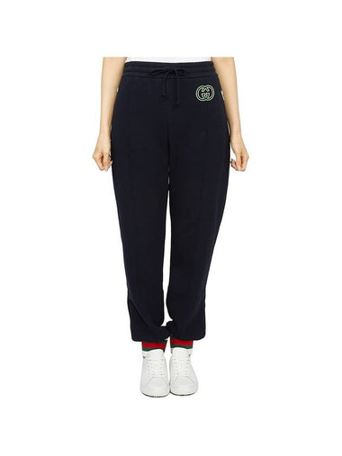 Women's Cotton Jersey JoGGer Track Pants Black - GUCCI - BALAAN 1