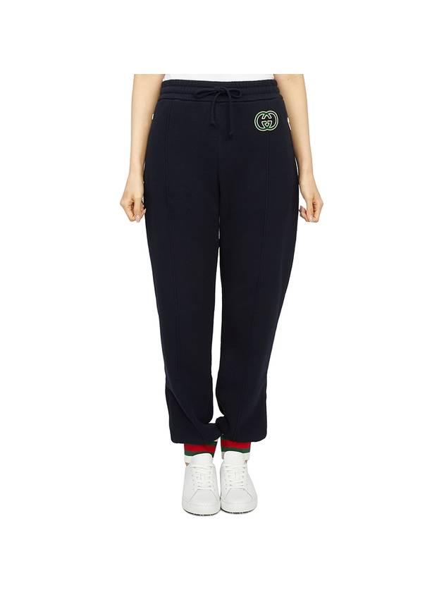 Women's Cotton Jersey JoGGer Track Pants Black - GUCCI - BALAAN 2