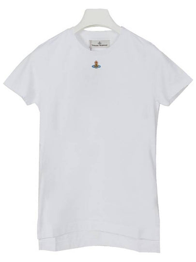 Embroided ORB Peru Short Sleeve T-Shirt White - VIVIENNE WESTWOOD - BALAAN 2