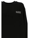 Embroidered Logo Cotton Sweatshirt Black - GANNI - BALAAN 3