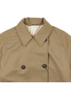 Candida Double Breasted Trench Coat Showerproof Fabric Camel - MAX MARA - BALAAN 6