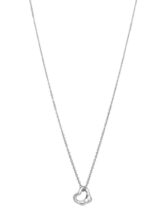 Open Heart 7mm Pendant Necklace Silver - TIFFANY & CO. - BALAAN 1