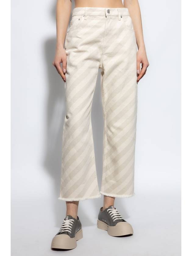 Marni Wide-leg Jeans, Women's, Cream - MARNI - BALAAN 3