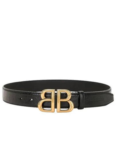 Logo Leather Belt Black - BALENCIAGA - BALAAN 2