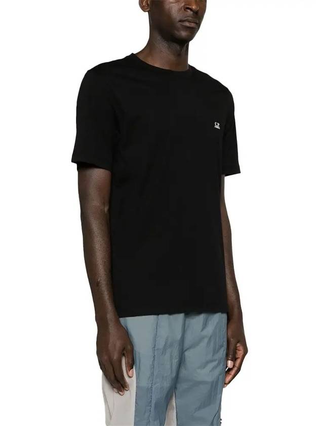 30/1 Jersey Goggle Short Sleeve T-Shirt Black - CP COMPANY - BALAAN 4