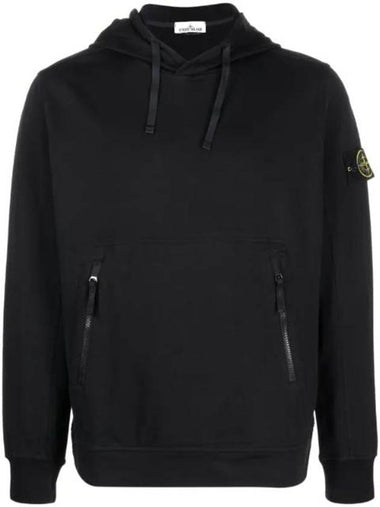 Cotton Waffen Patch Hoodie Navy - STONE ISLAND - BALAAN 1